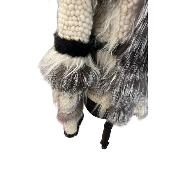 Vintage Adam Jones Paris Runway Wool And Fur Jacket - Rare Luxury! - Picture 4 of 16